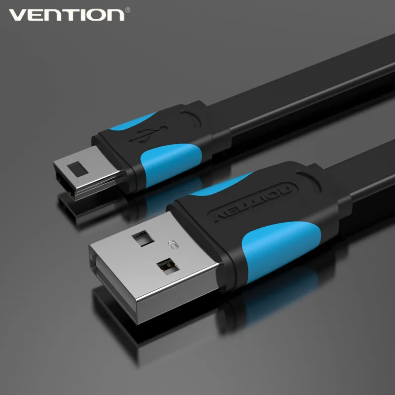 Vention mini usb кабель 0,5 м 1 м 1,5 м 2 м mini usb к usb кабель для зарядки данных для сотового телефона MP3 MP4 gps камера HDD мобильный телефон