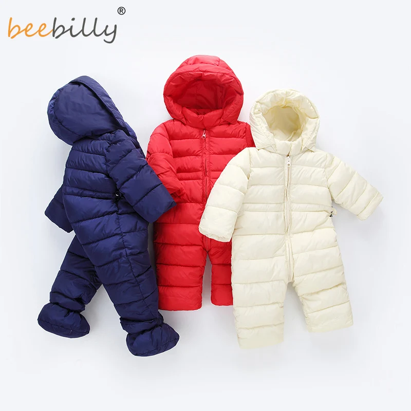 

Autumn Winter Baby Romper Long Sleeve Coverall Hooded Infant Jumpsuit Cotton Snowsuit Baby Girls Rompers & One-Pieces Baby Cloth