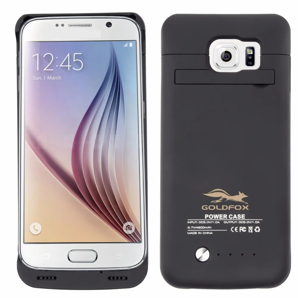 

For Samsung Galaxy S6 S6 Edge 4200mAh Battery Charger Case Backup Powerbank External Phone Battery Charging Case Phone Cover