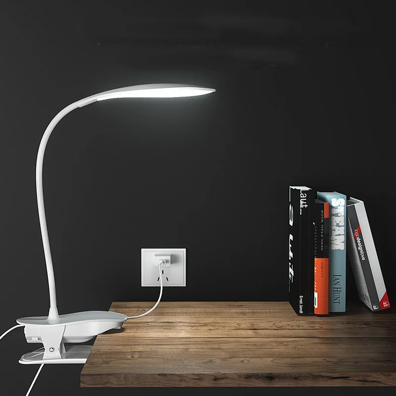

Finether Touch Sensor Dimmable Clamp Folding LED Desk Table Lamp Small clip lamp for Reading Study Bedroom Office LED Desk lamp