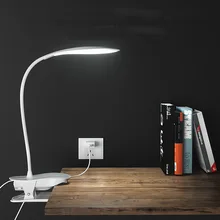 Finether Touch Sensor Dimmable Clamp Folding LED Desk Table Lamp Small clip lamp for Reading Study Bedroom Office LED Desk lamp folding book light rechargeable led desk lamp portable dimmable study table bed reading aluminum alloy touch sensor roll over