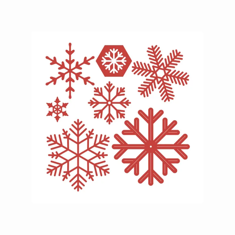 

DiyArts 7 Pcs/lot Metal Cutting Dies Scrapbooking For Card Making DIY Embossing Cuts New Craft Dies Snowflake Element
