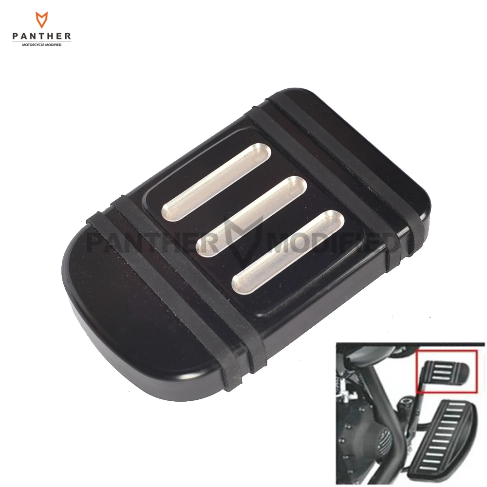 

Black Cut Motorcycle Brake Pedal Pad Cover Moto Foot pedal case for Harley Electra Street Glide 1996-2013