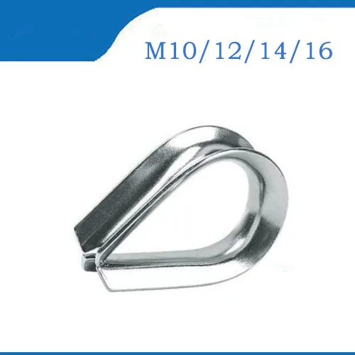 

M10 M12 M14 M16 304 Stainless Steel Wire Rope Clamp Thimble Triangle Ring WireRope Cable