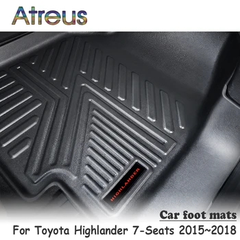 

Atreus NEW 1Set TPE Car Floor Foot Mat For Toyota Highlander 7-Seats 2015 2016 2017 2018 Car-styling Anti-slip Waterproof Carpet