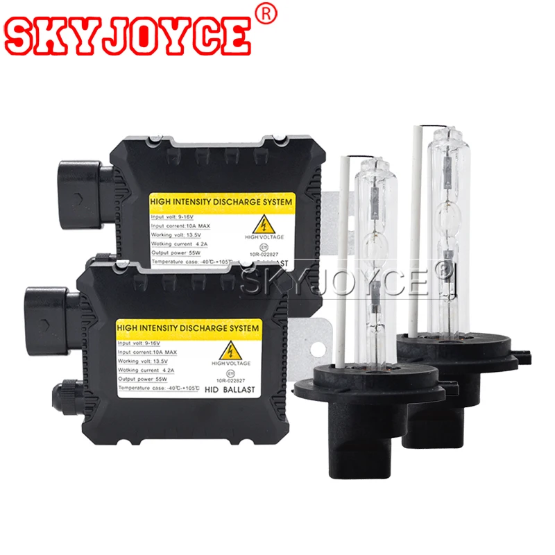 SKYJOYCE Xenon H7 HID комплект 55 Вт H3 H1 H11 H8 H9 9005 HB3 9006 HB4 ксеноновых фар, Высокопрочная конструкция балласт для автомобильных светильник головной светильник лампа 4300K 6000K 8000K