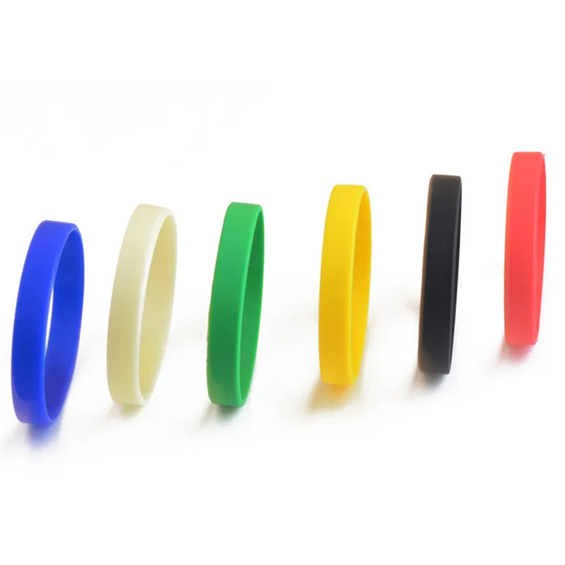 Wholesale Silicone Rubber Wristband Flexible Wrist Band Cuff Bracelet Sports Casual Bangle For Women Men Bracelets & Bangles classic