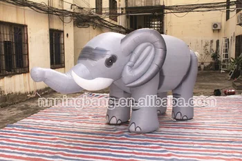 

Free shipping 3m length inflatable grey elephant,inflatable animal cartoon model for event decoration