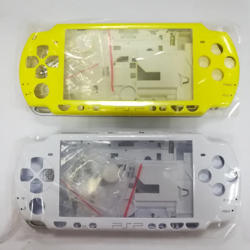 

Yellow White Color Replacement Housing Shell Case Cover for PSP2000 PSP 2000 2001 2004 2006 Game Console Shell with Buttons Kit