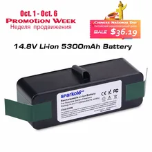 Sparkole 14.8V 5300mAh Rechargeable Battery Pack Lithium-ion Battery for iRobot Roomba Vacuum Cleaner 500 600 700 800 Series