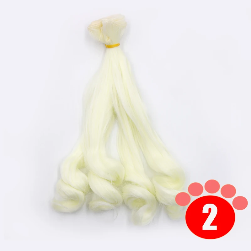 Msiredoll bjd wig Accessories 1piece 20*100CM doll hair for 1/3 1/4 1/6 1/12  Gradient Color Curly bjd wigs diy Free shipping 11