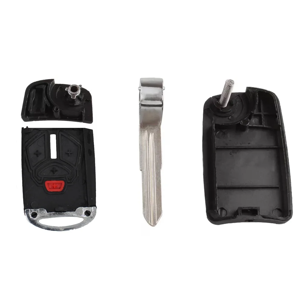 3 +1 4 Buttons Remote Flip Folding Key Shell Case Keyless Fob For Mitsubishi Galant Eclipse Lancer Endeavor Outlander4