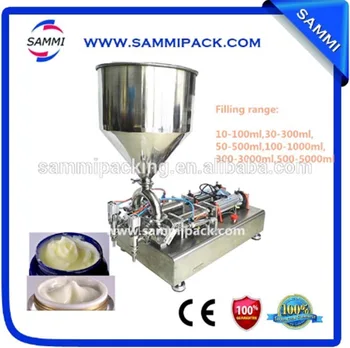 

G1WG-2G-2500 Factory price double heads cream filling machine 300ml to 2500ml