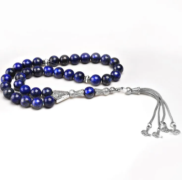 

Natural Afghanistan Lapis Lazuli Semi-precious Stone tesbih Prayer beads Islamic Muslim Tasbih Misbaha Sibha ottoman jewelry