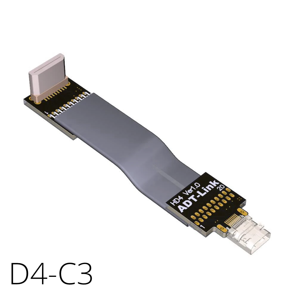 Mini HDMI Micro 2 0 штекер-гнездо Удлинительный шнур нижний угол 5 /10 /15 /20 /30 /50 /80 / 100 см