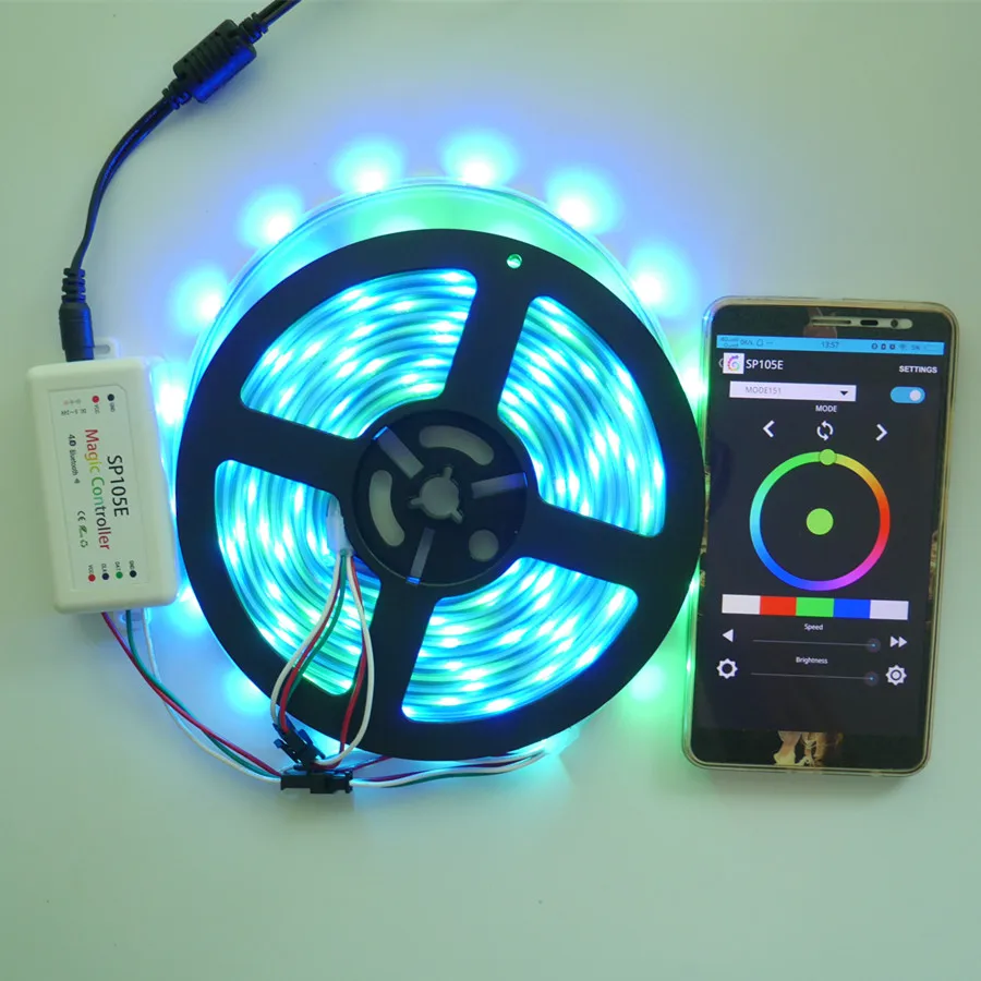 Новый Bluetooth SPI светодиодный контроллер SP105E для многих видов RGB/RGBW IC пикселей