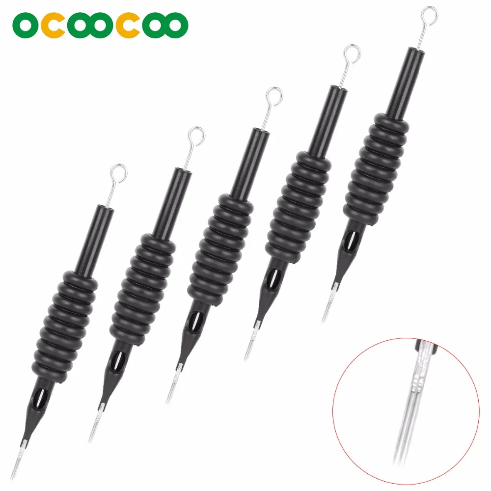 

(20PCS) Integrated Package Disposable Needle + Grip Tube 5M1 - Silver + Black (20PCS)