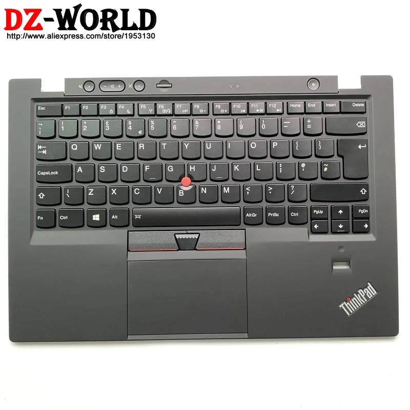 New Original GB UK English Backlit Keyboard with Palmrest Touchpad for Lenovo Thinkpad X1 Carbon 1st Backlight Teclado 04Y2982 | Компьютеры