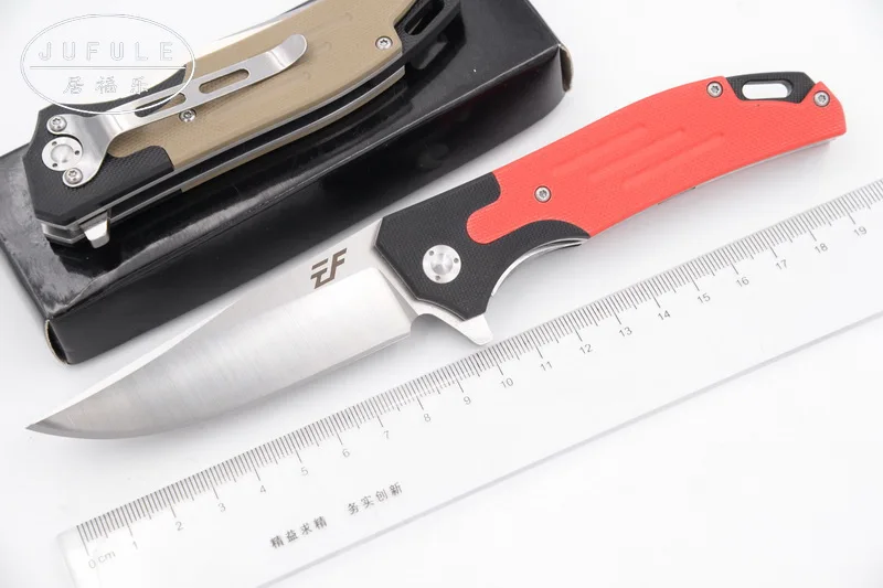 

JUFULE Build 1810 ARMOR D2 blade G10 handle folding ball bearing camp Pocket outdoor Survival hunt EDC Tool dinner kitchen knife