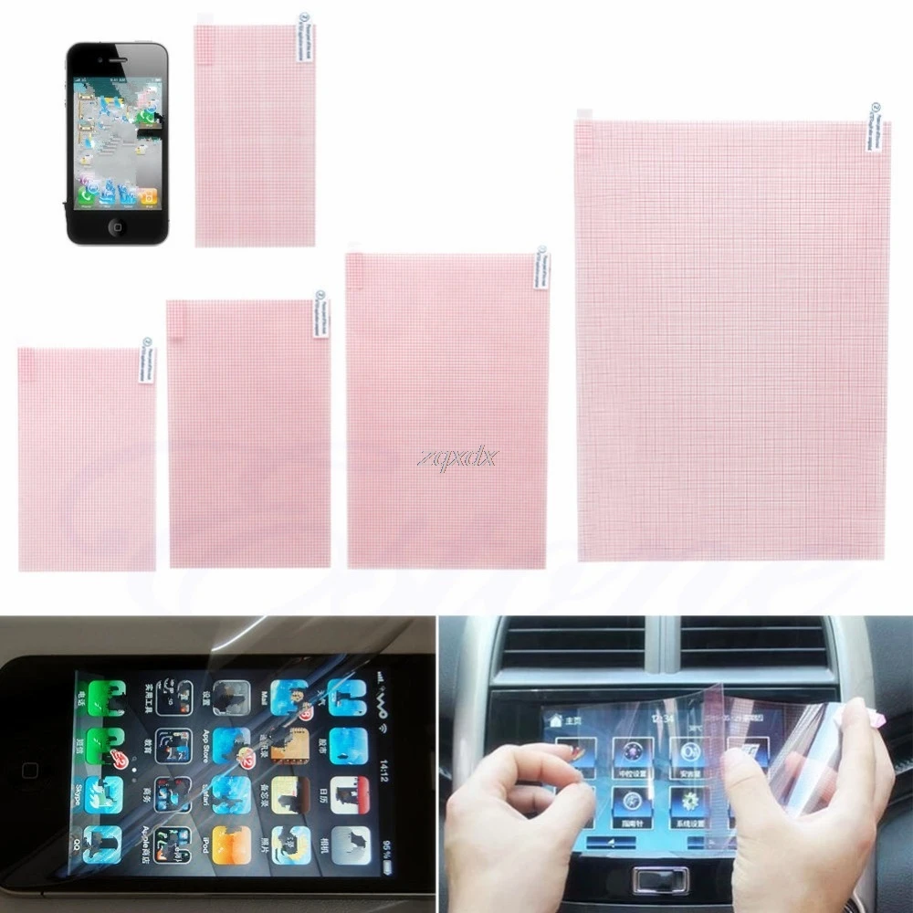 

Novelty 6"-10" 2pcs LCD Screen Protector DIY Guard Film Cover For Phone Tablet