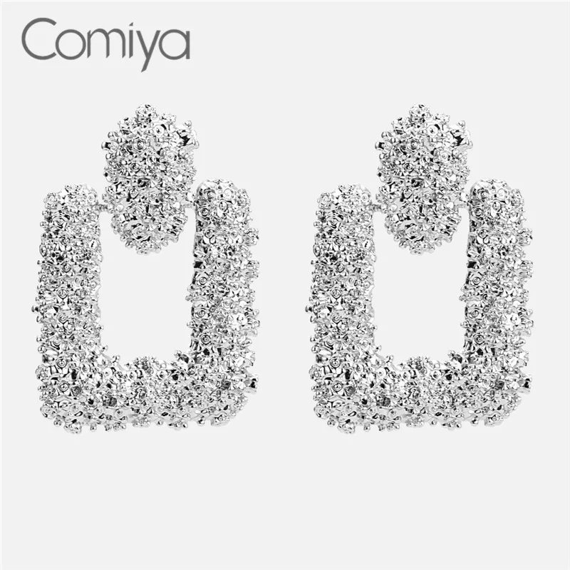 Comiya модные серьги для женщин цинковый сплав геометрический форма стимпанк себе
