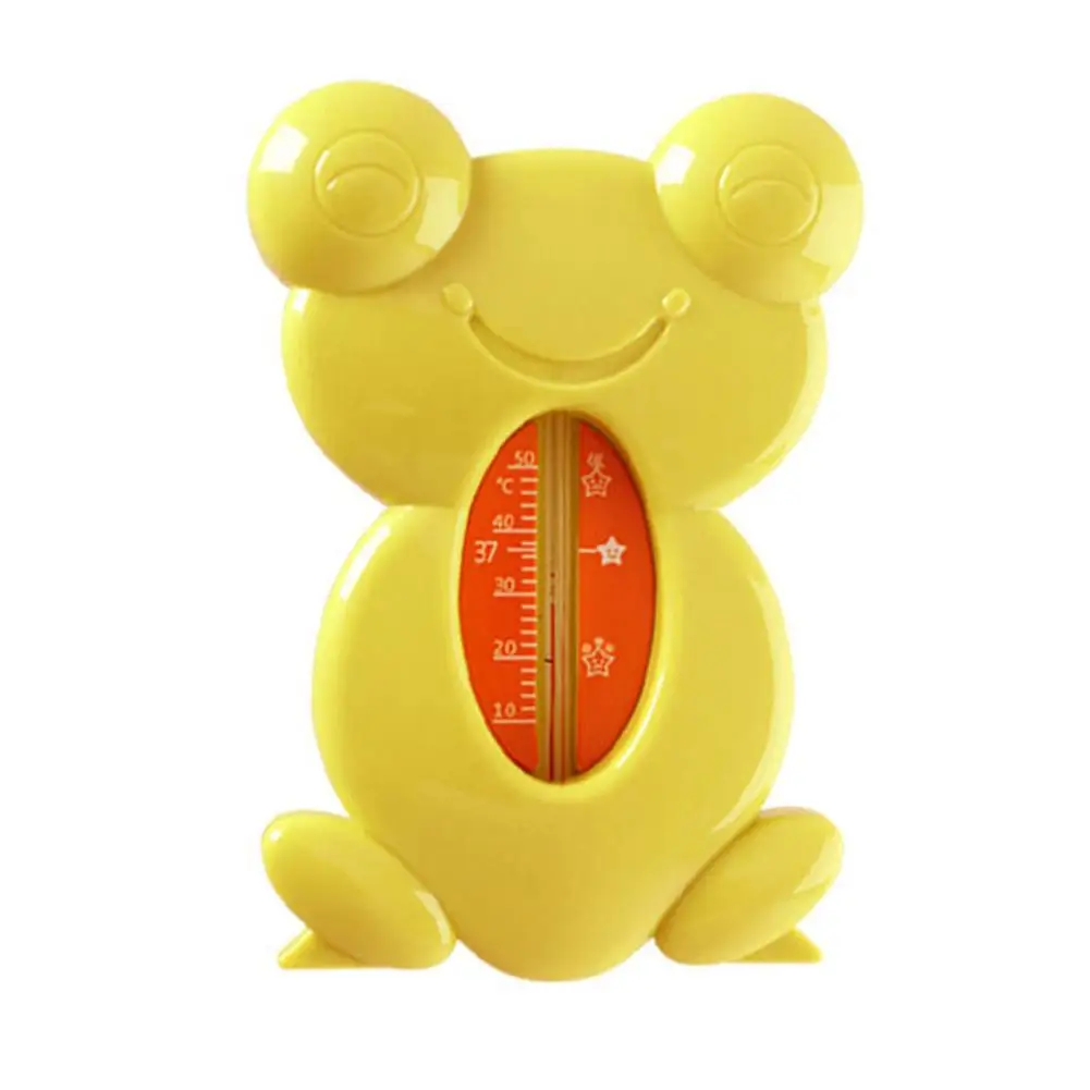 Cartoon Floating Lovely Water Thermometer Baby Bathing Frog Shape Temperature Kids Toy Toddler Shower Accessories - Цвет: Цвет: желтый