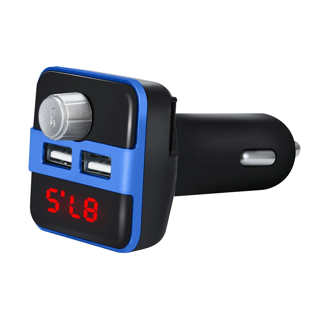 FM Transmitter Aux Modulator Bluetooth Handsfree Car Kit Car Audio MP3 Player with 3.1A Quick Charge Dual USB Car Charger#T2