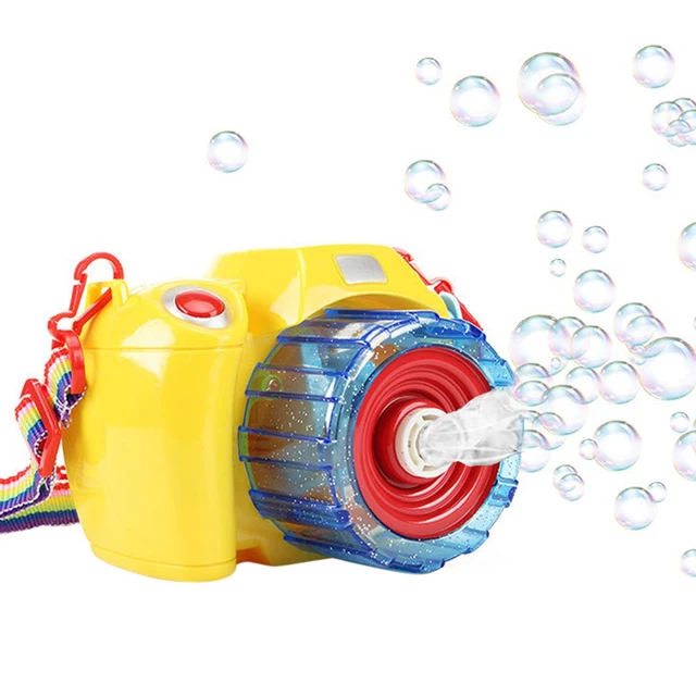 Bubble Blowing Toys For Kids Automatic Electric Light Music Toys Camera