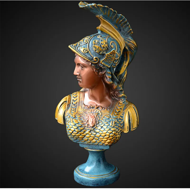 Греческая Статуэтка Athena подвеска Настольный рисунок скульптура головы в