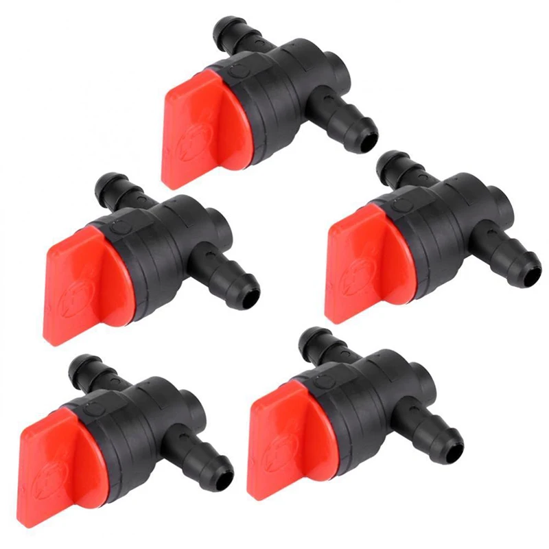 

5 Pieces 1/4 Inches Inline Straight Gas Fuel Cut Shut Off Valve For Briggs Stratton Parts Accessories