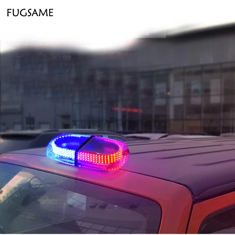 FUGSAME 240 светодиодный автоматический для автомобильной крыши вспышка стробоскоп магниты аварийное EMS полицейское оповещение свет оболочки мигающие огни 240 светодиодный красный синий