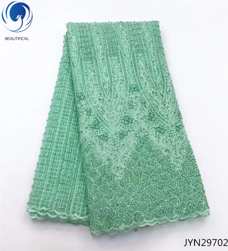 BEAUTIFICAL korea lace fabric free shipping laces fabric green high ...