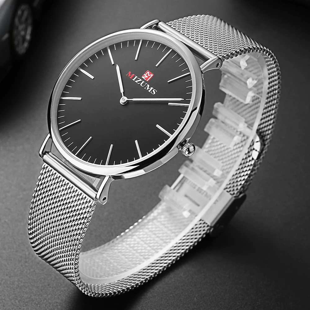 MIZUMS Mens watches top brand luxury Analog Quartz Watch Fashion Ultra Thin Business Casual Simple Waterproof MIZUMS Mens watches top brand luxury Analog Quartz Watch Fashion Ultra Thin Business Casual Simple Waterproof