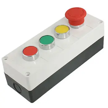 

Ui 660V Ith 10A Yellow Green Red Momentary Push Button Switch Station