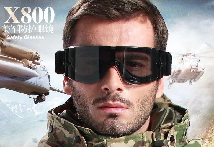 Охотничьи очки тактические очки для мужчин Пейнтбол страйкбол очки 3 линзы X800 армейские военные очки для стрельбы
