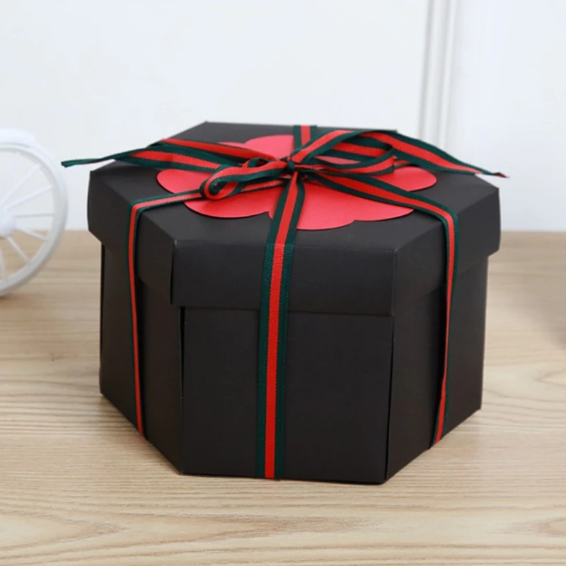 Diy Взрывная Подарочная коробка с аксессуарами Шестигранная Взрывная коробка сюрприз любовь взрыв коробка альбом Скрапбукинг Diy Фотоальбом