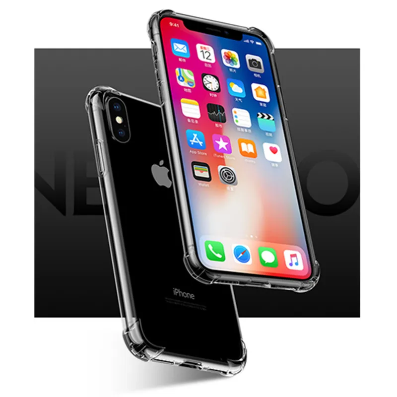 360 degree Protection TPU Soft case for iphone x cover For