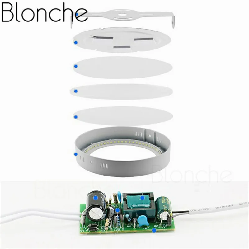 Светодиодная панель Blonche AC85 ~ 265 В Современная потолочная лампа