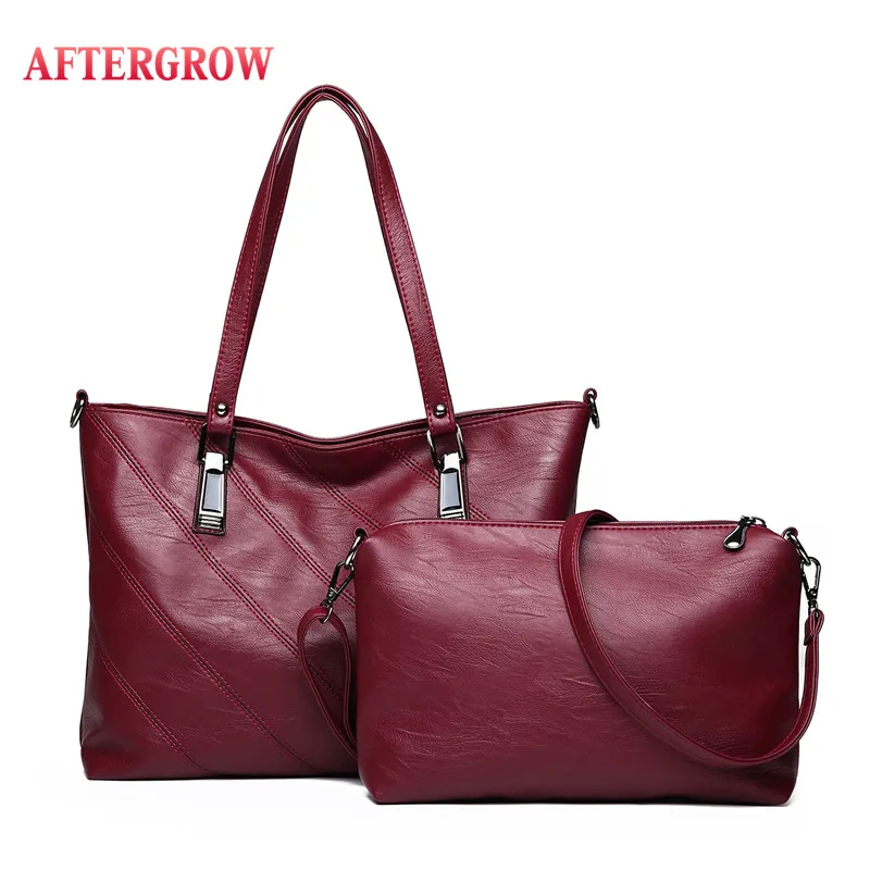 

2 Pcs Women Shoulder Crossbody Composite Bags Set Female Luxury Designer Handbag Lady Big Casual Totes Designer bolso 2 en 1 Bag