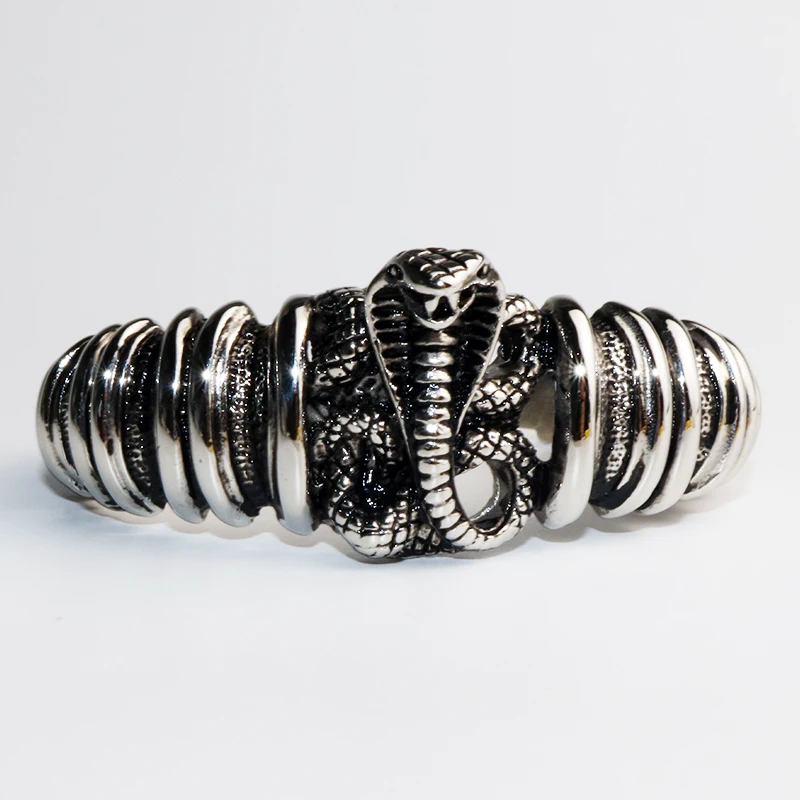

Domineering Cobra Bangles Bracelet For Men Jewelry Fashion Accessories Viking Bracelet Men Wristband Cuff Bracelets VB682
