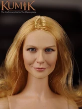 1:6 scale KUMIK female girl woman young lday head sculpt model for 12 hot toys action figure body KM16-10 1 6 beautiful girl blink female head sculpt toys phicen female body part for 12 action figure doll toys eyes movable only head