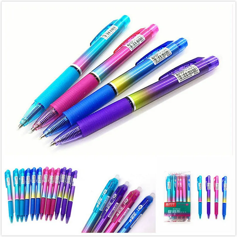 

1p Metal Gradient Color Erasable Gel Pen Refills Red Blue Ink Blue Black Writing Neutral Pen Creative Drawing Pen Drawing