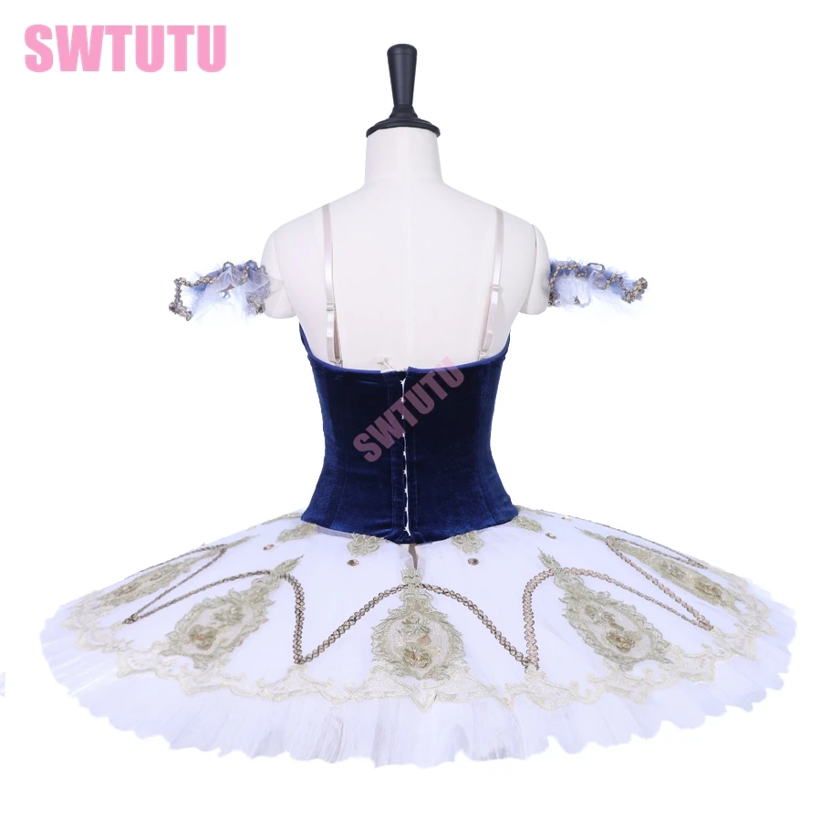 Newest Women navy blue nutcracker performance tutu dress girls custom made professional platter pancake tutu child BT9205