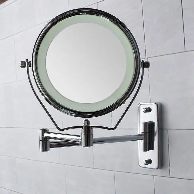 $US $35.63  6 Inch Double Side Led Illuminated Magnifying Bathroom Shaving Shower Mirrors 7x Makeup Cosmetic Mi