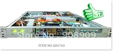 

Elegant ultra-compact 1U rack mount chassis RC1760 server case for Dual separately Severs