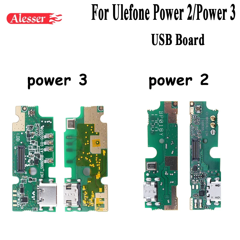 Alesser для Ulefone Power 2 power 3 3s USB плата порт зарядки 100% Новый usb разъем в сборе Сменные