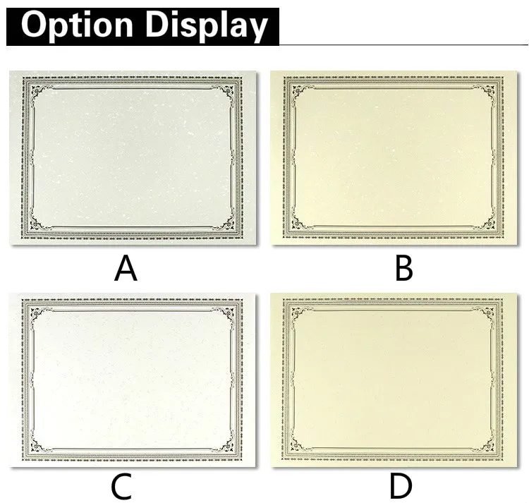 Бумага для сертификатов пустой сертификат внутри бумажные страницы Европейский сертификат бумага для блокнота кружева сертификат горизонтальный и вертикальный