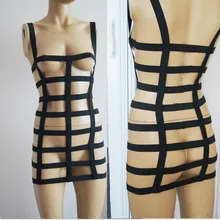 2017 new pastel goth bondage bust suit Cage female Bondage lingerie skirt Black Fetish garter belt retail