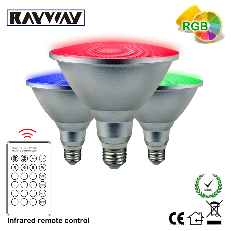9x2W 18W PAR30 Dimmable LED Light Spotlight Lamp Bulb E27 Cool White