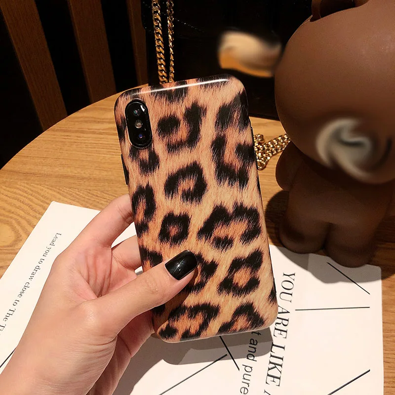 DHL 100 шт/партия леопардовый чехол Zebra для iPhone X XS Max XR матовый мягкий термополиуретан чехол Fundas для iPhone 8 7 6 S Plus силиконовый чехол Hoesje - Цвет: Color 4